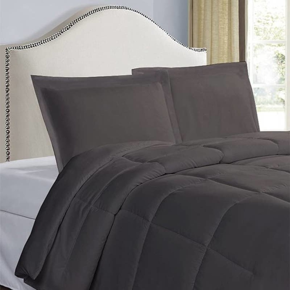 Luxury Hotel Todays Home Tailored Shams 2 Pack Grey NEW